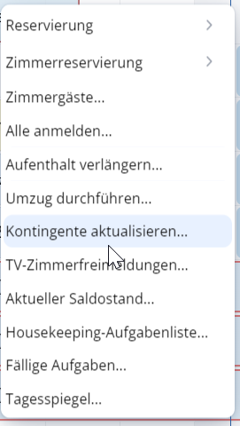 Nel Quadro prenotazioni
