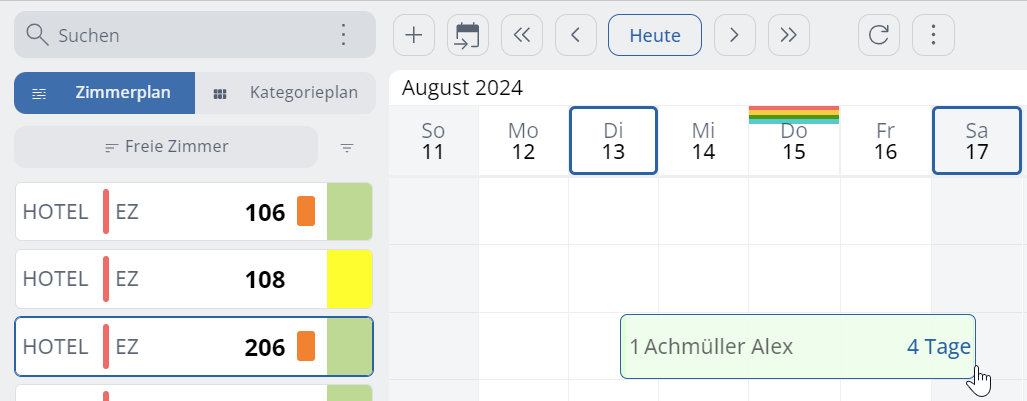 ... e poi trascina il periodo desiderato.